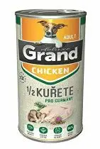 GRAND Dog konz. Deluxe Adult kuře s 1/2 kuřete 1300g + Množstevní sleva
