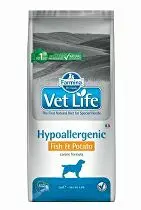 VET LIFE Natural Hypo Fish & Potato granule pro psy, Hmotnost balení: 2 kg