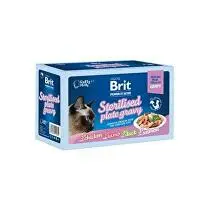 Brit Premium Cat D Fillets Gravy FamPlate Steril.1020g + Množstevní sleva