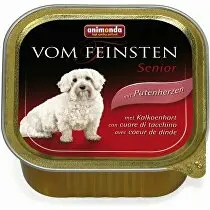 Animonda pes VF paštika Senior krůtí srdíčka 150g + Množstevní sleva