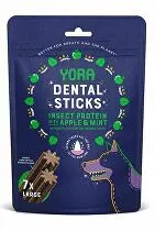 YORA Dog poch. z hmyzu Dental tyčinky L 270g/7ks + Množstevní sleva