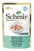 SCHESIR Kapsička pro kočky tuňák a pražma 50 g