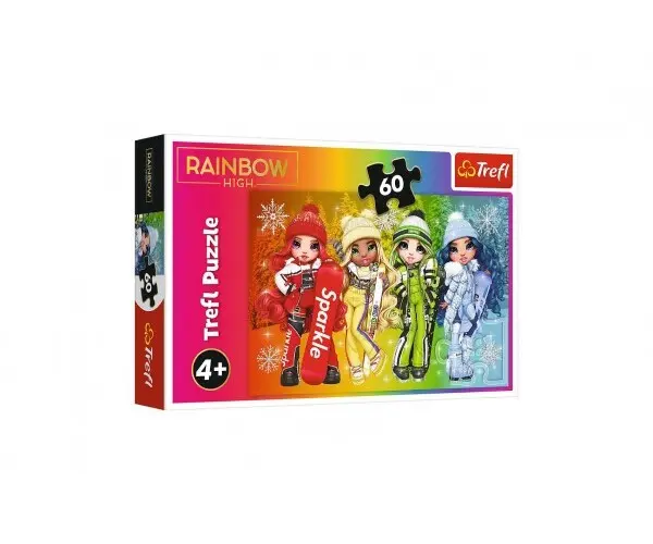 Trefl Puzzle Rainbow High: Veselé panenky 60 dílků
