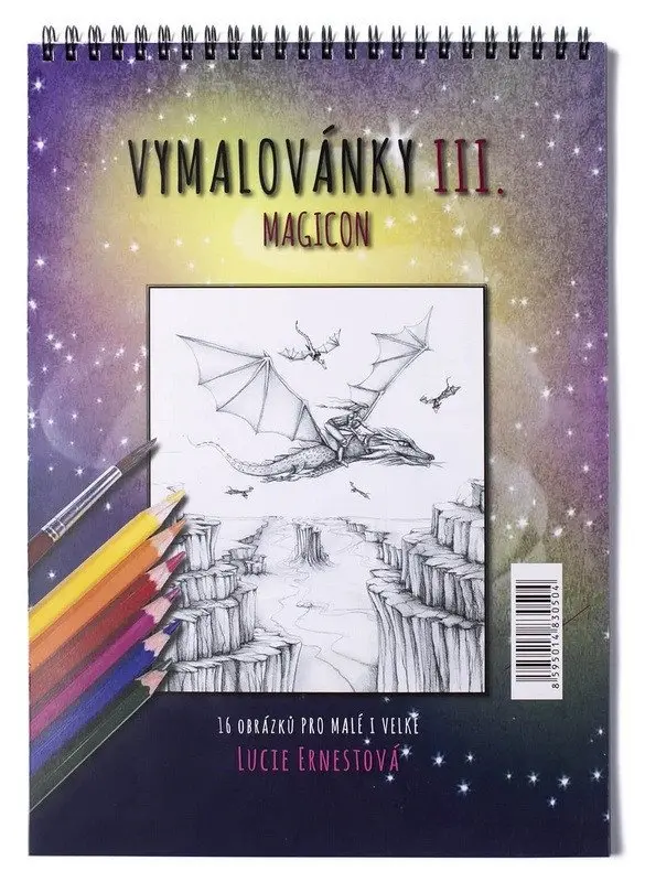 Vymalovánky 3.díl s horní vazbou twin wire A4, 16 listů