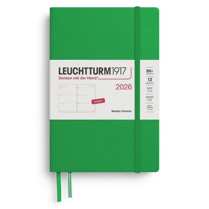 Weekly Planner 2026 Paperback (B6+) Spring Leaf
