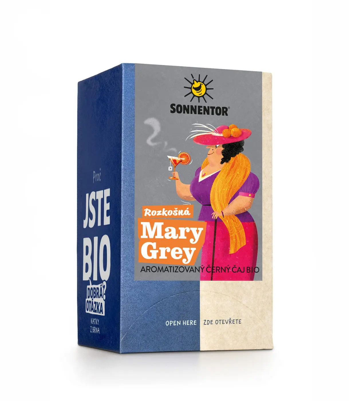 BIO aromatizovaný černý čaj Rozkošná Mary Grey, 18 sáčků
