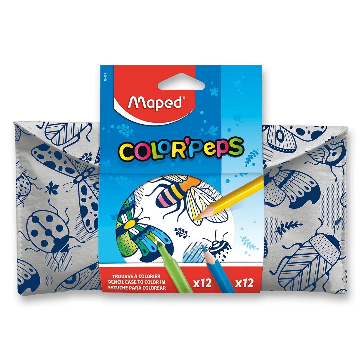 Pouzdro na psací potřeby Color’Peps Pencil Case - 24 ks