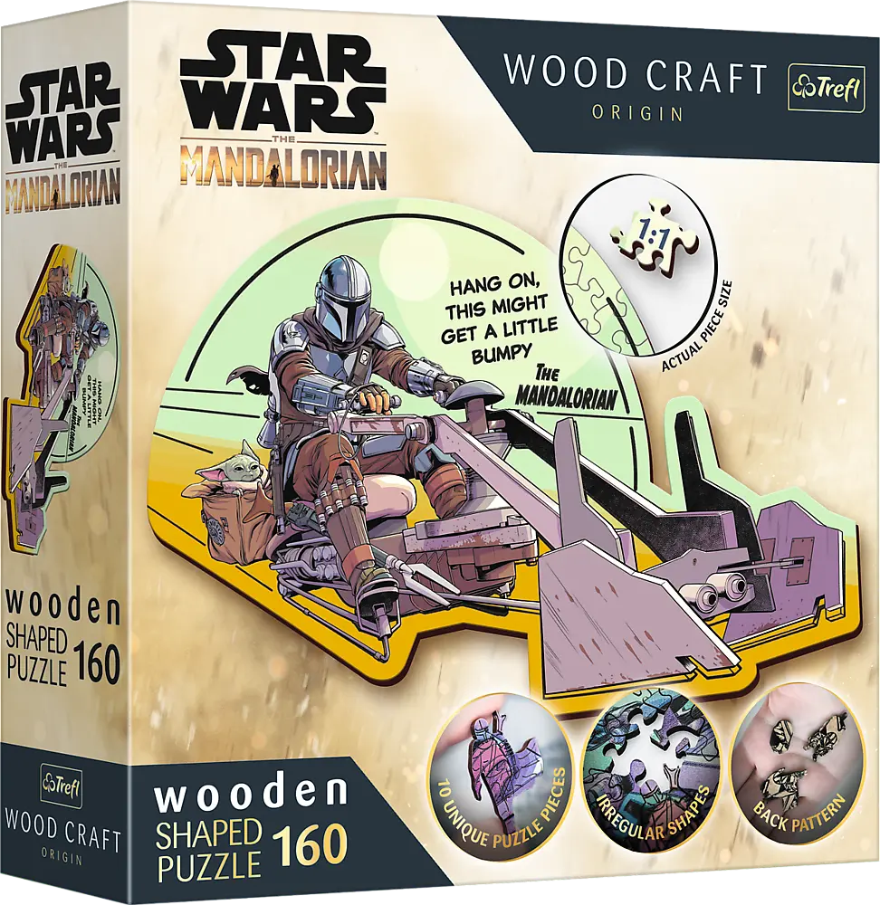 Puzzle Wood Craft Origin The Mandalorian: Setkání 160 dílků - TFY