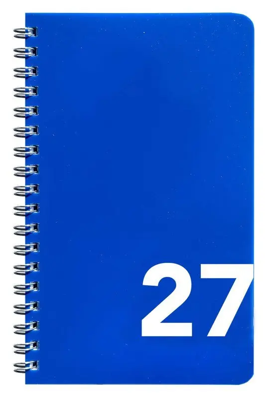 BOBO Diář 2027 14denní na výšku 100 x 160 mm - modrý