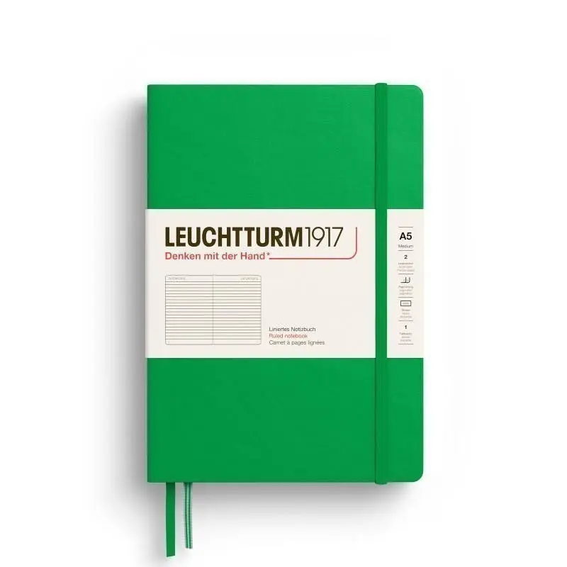 Leuchtturm1917 Zápisník Spring Leaf Medium A5 linkovaný
