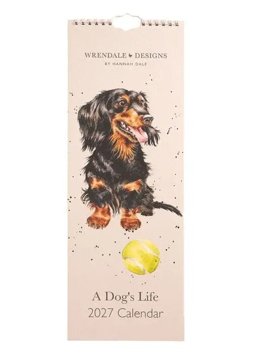 Wrendale Designs Kuchyňský kalendář 2027 Wrendale Designs "A Dog's Life" - Pejsci