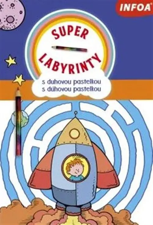 Super labyrinty s duhovou pastelkou