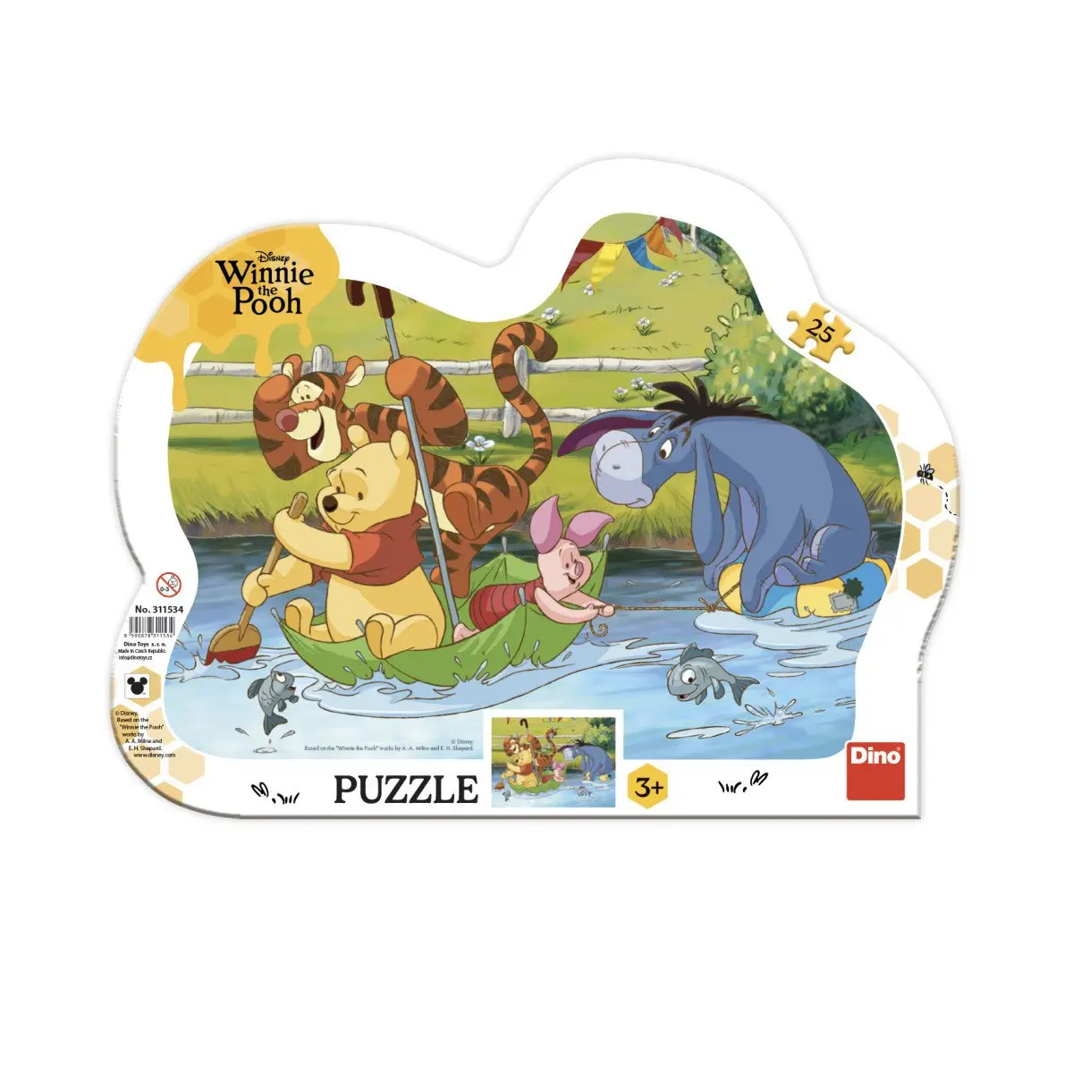 Puzzle Medvídek PÚ na plavbě 25 dílků