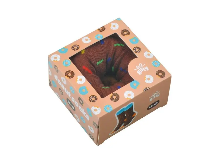 Gifty - Ponožky 43-45 Gifty - DONUT chocco