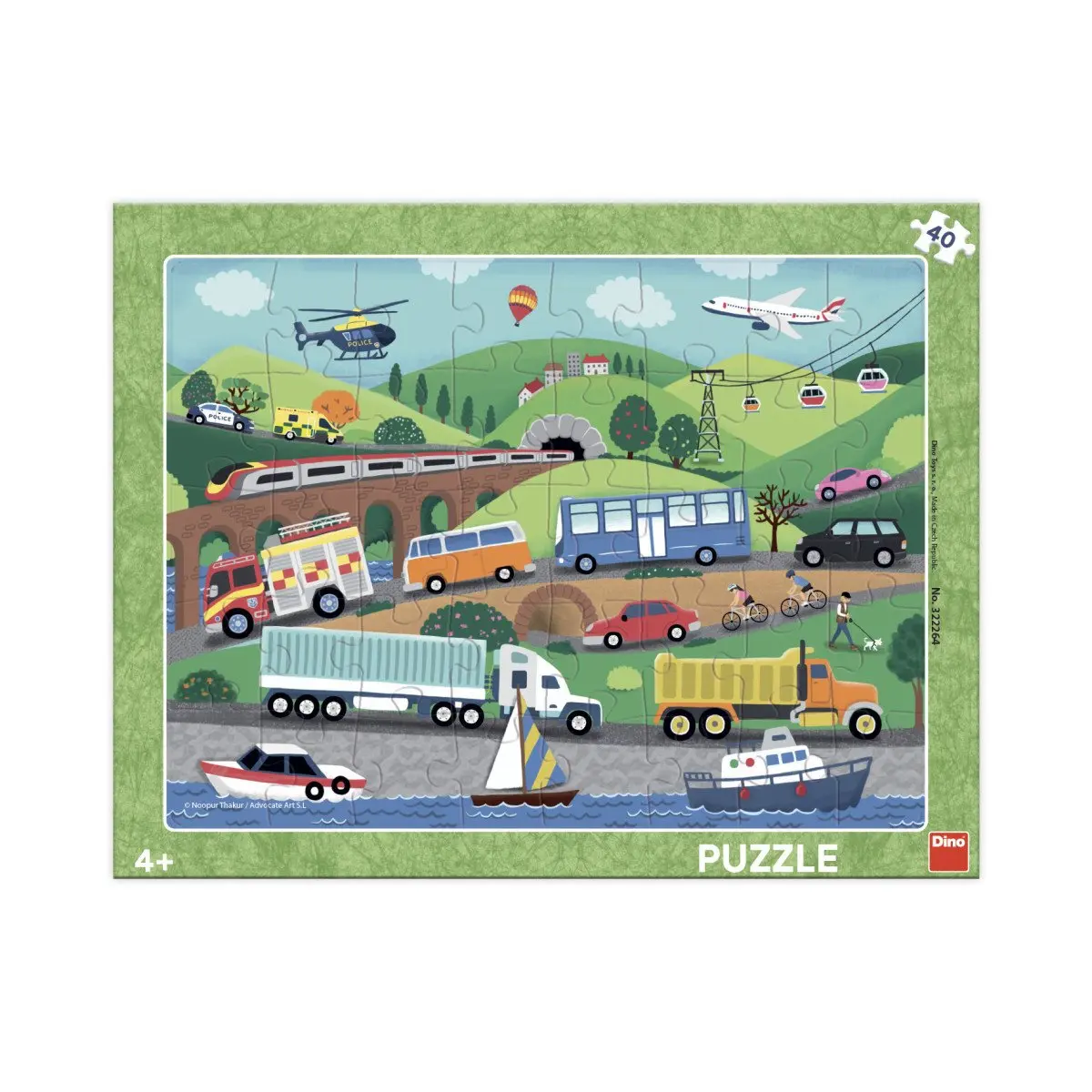 Dopravní prostředky deskové - puzzle z kategorie Maxi dieliky