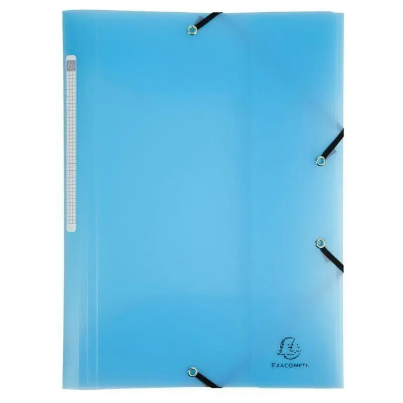 Exacompta Spisové desky s gumičkou Pastel A4 maxi, PP - modré