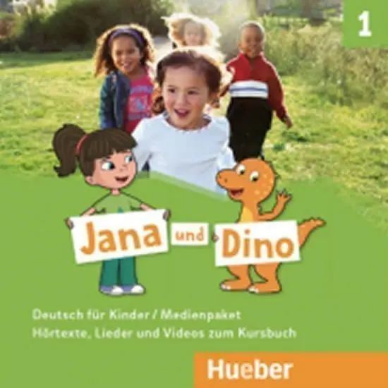 Jana und Dino 1 - Medienpaket (2 Audio-CDs und 1 DVD) - audiokniha z kategorie Jazykové učebnice a slovníky