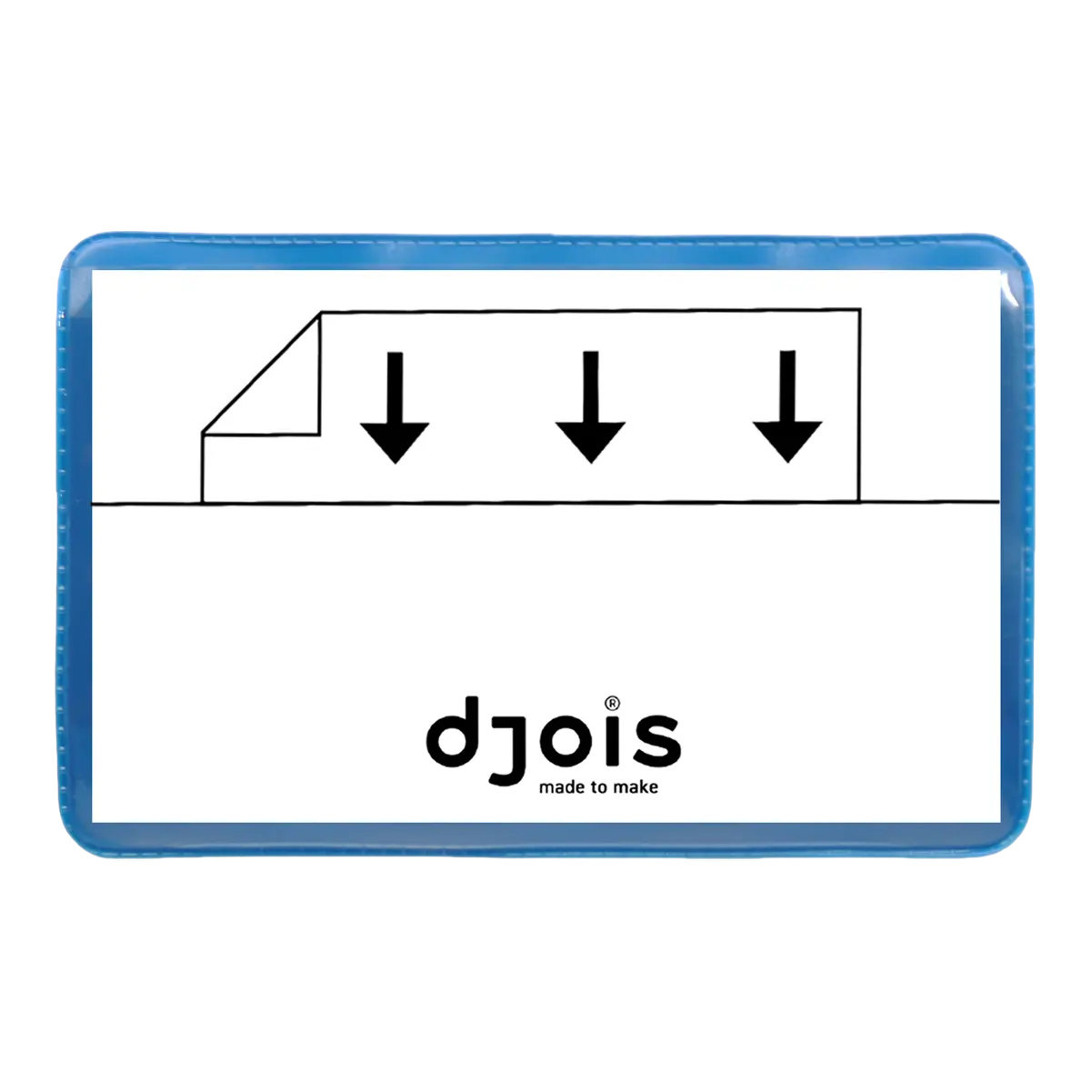 djois magnetická kapsa na logistický štítek, 100 × 60 mm, PVC, modrá, 50 ks