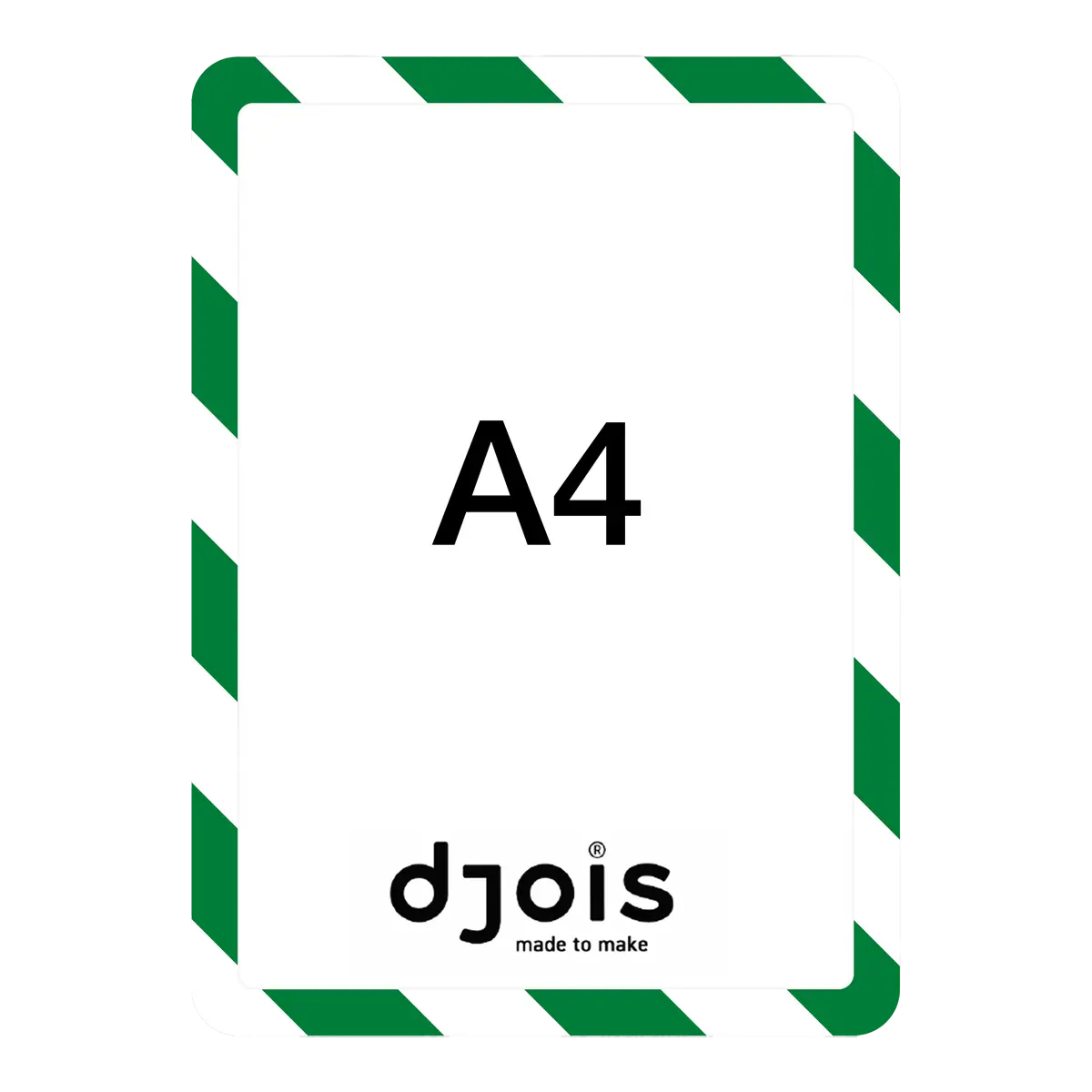 djois bezpečnostní samolepicí rámeček - Magneto, A4, zeleno-bílý, 2 ks