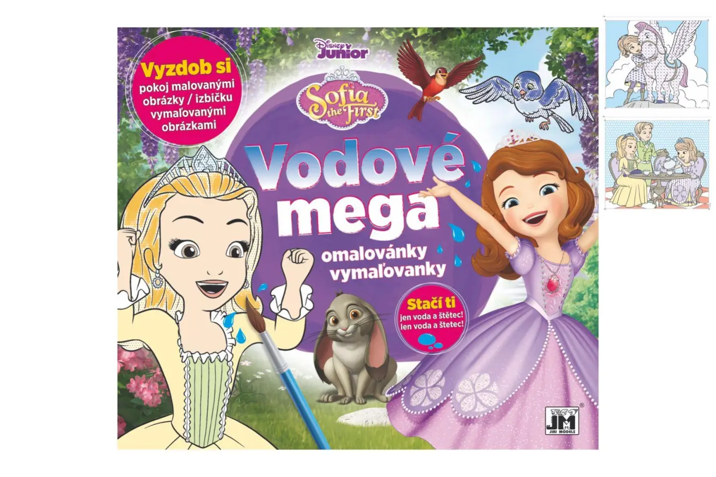 Teddies Vodové mega omalovánky - Maluj vodou! Sofie První - 33 x 29 cm