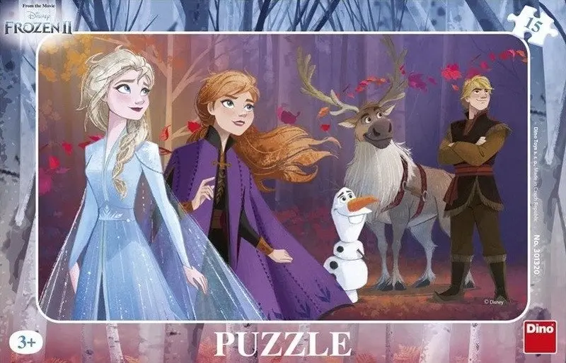 Puzzle Frozen II s Kristoffem 15 dílků deskové