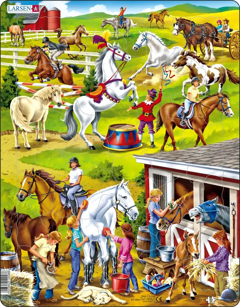 Kone jazdectvo (US26) - puzzle z kategorie 15 – 60 dielikov