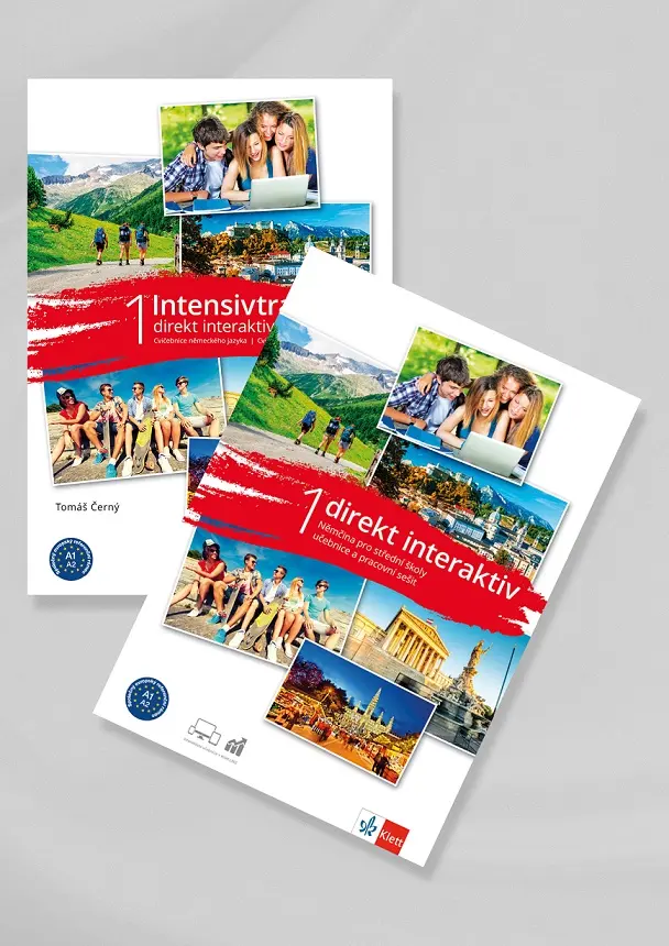 Direkt interaktiv 1 (A1-A2) – učebnice s prac. sešitem + Intensivtrainer + žák. licence (18 měsíců)