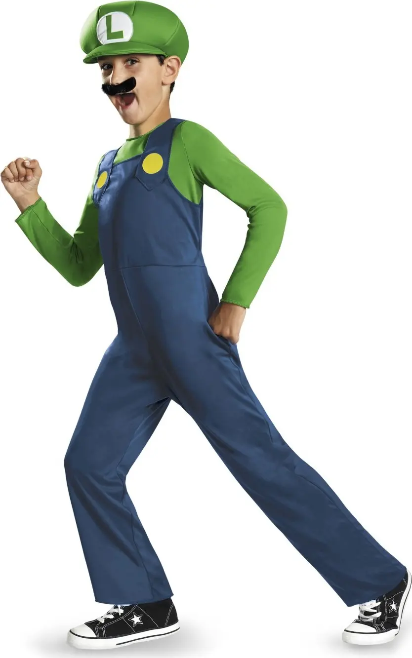 Kostým Luigi dětský, 7-8 let - Disguise