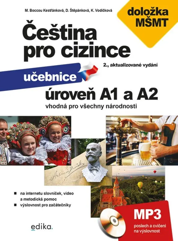 Čeština pro cizince A1 a A2 - Učebnice - Marie Boccou Kestřánková