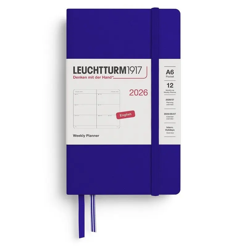 Weekly Planner 2026 Pocket (A6) Ink