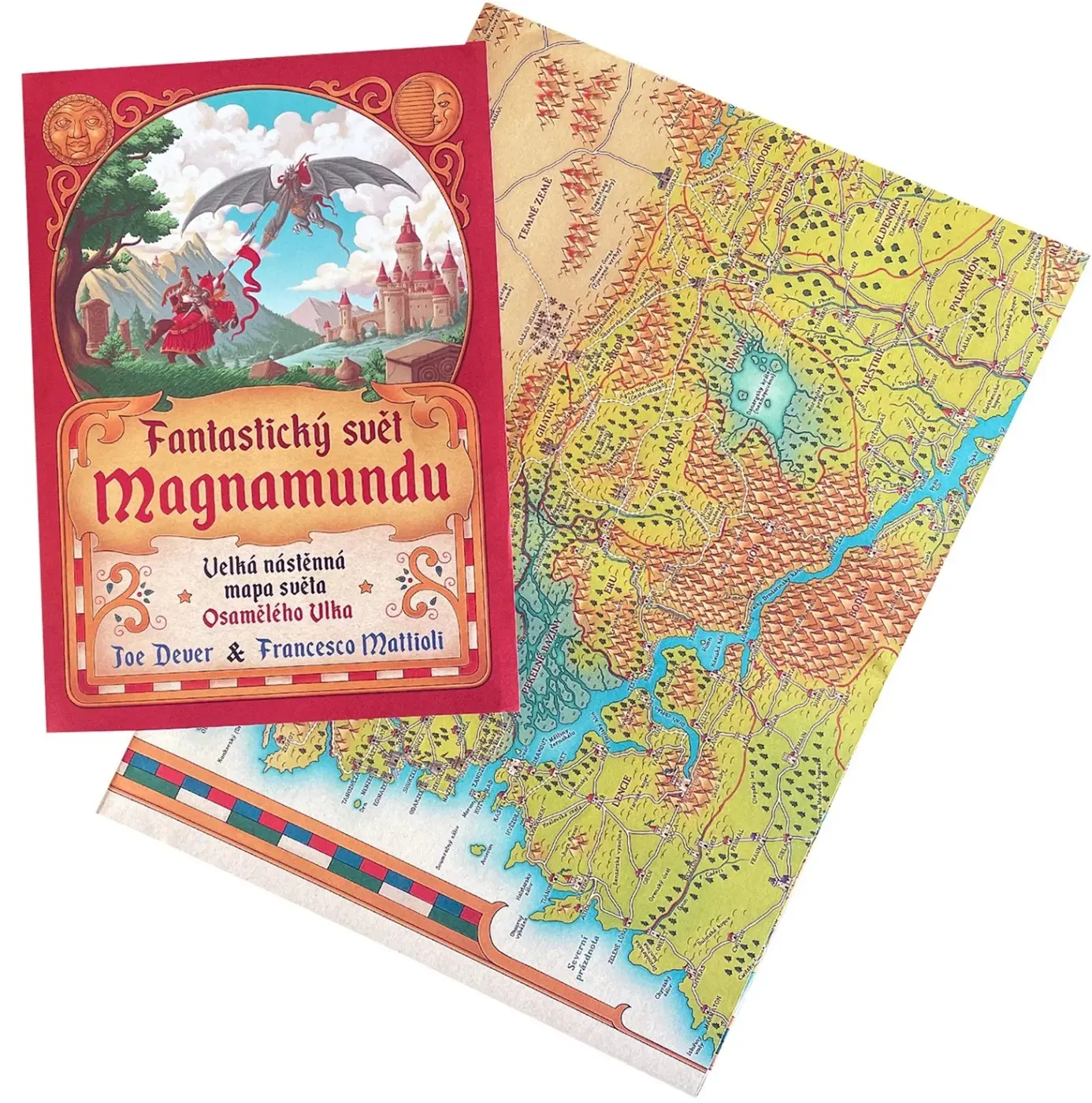 Mapa Magnamundu - skládaná