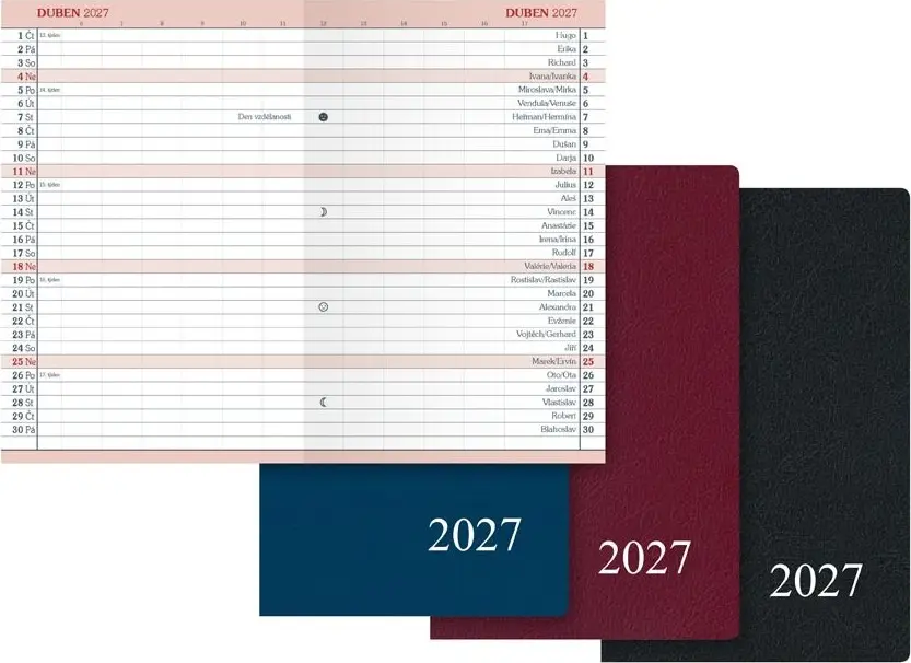 Měsíční diář 2027 MFP M104 PVC mix