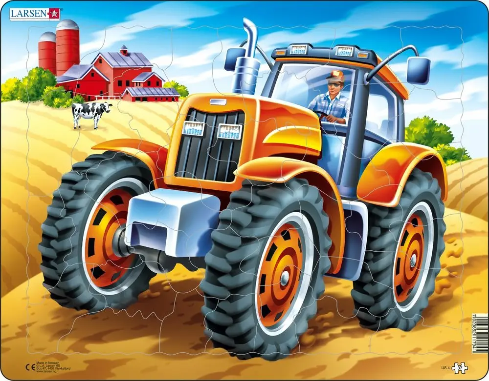 Traktor US4 - puzzle z kategorie Náučné puzzle