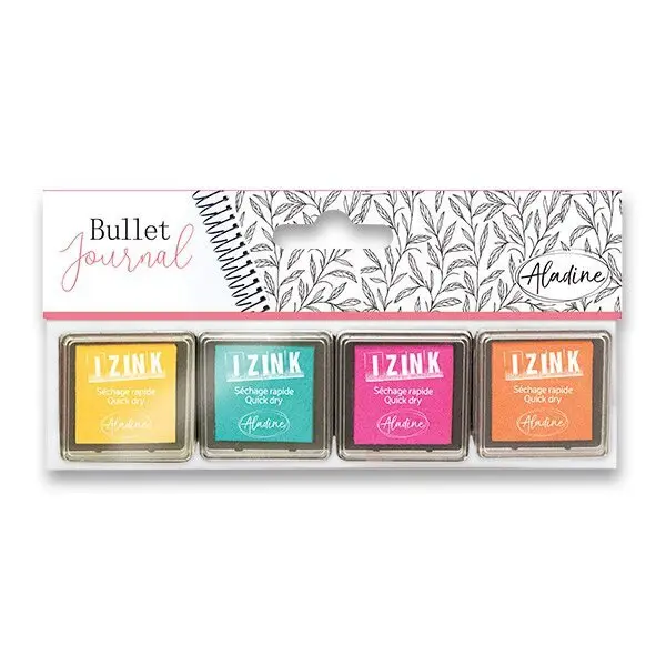 Sada razítkovacích inkoustů do diáře StampoBullet - Pastel 4 ks