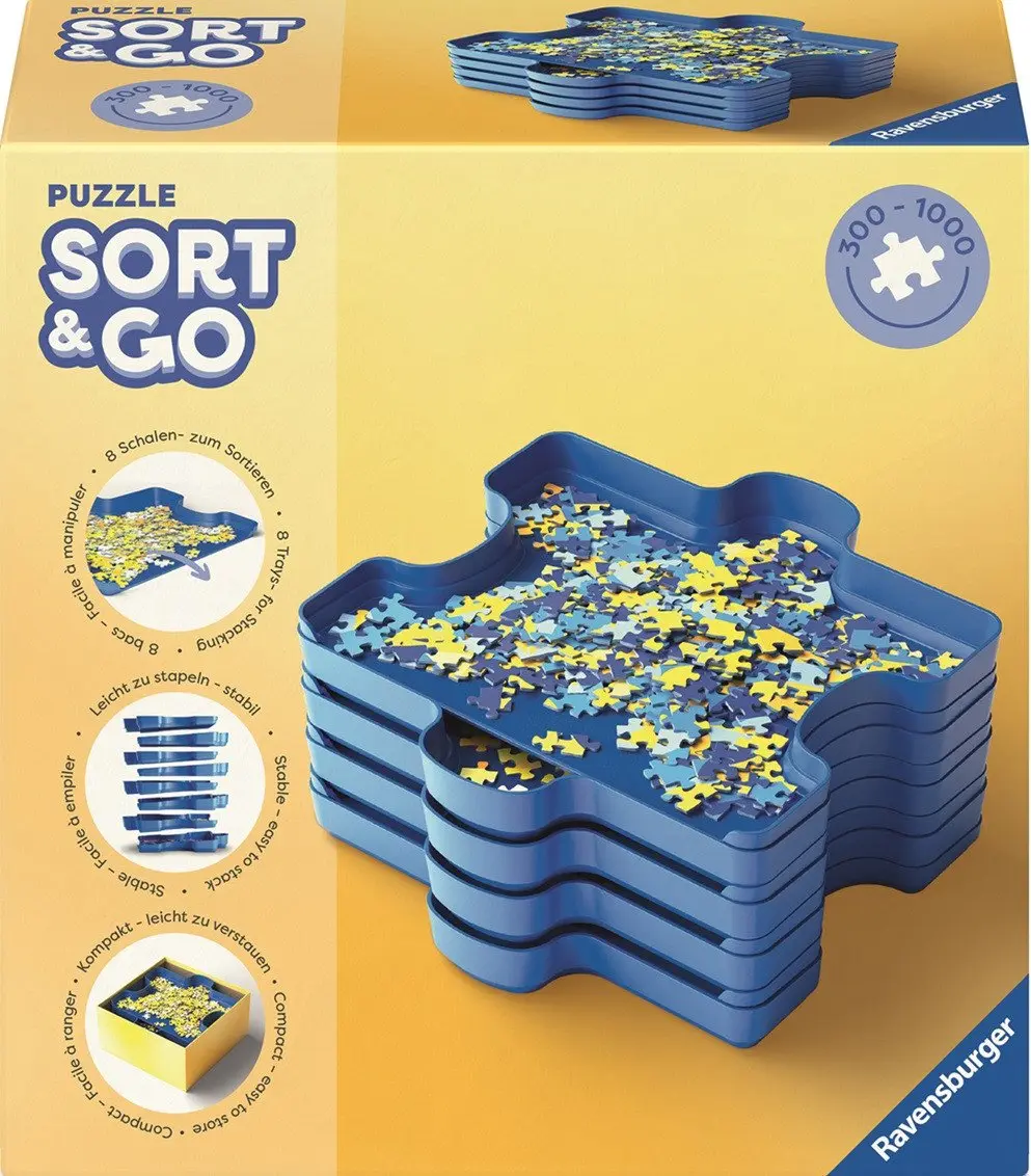 Ravensburger 01674 sort & go, systém na třídění puzzle