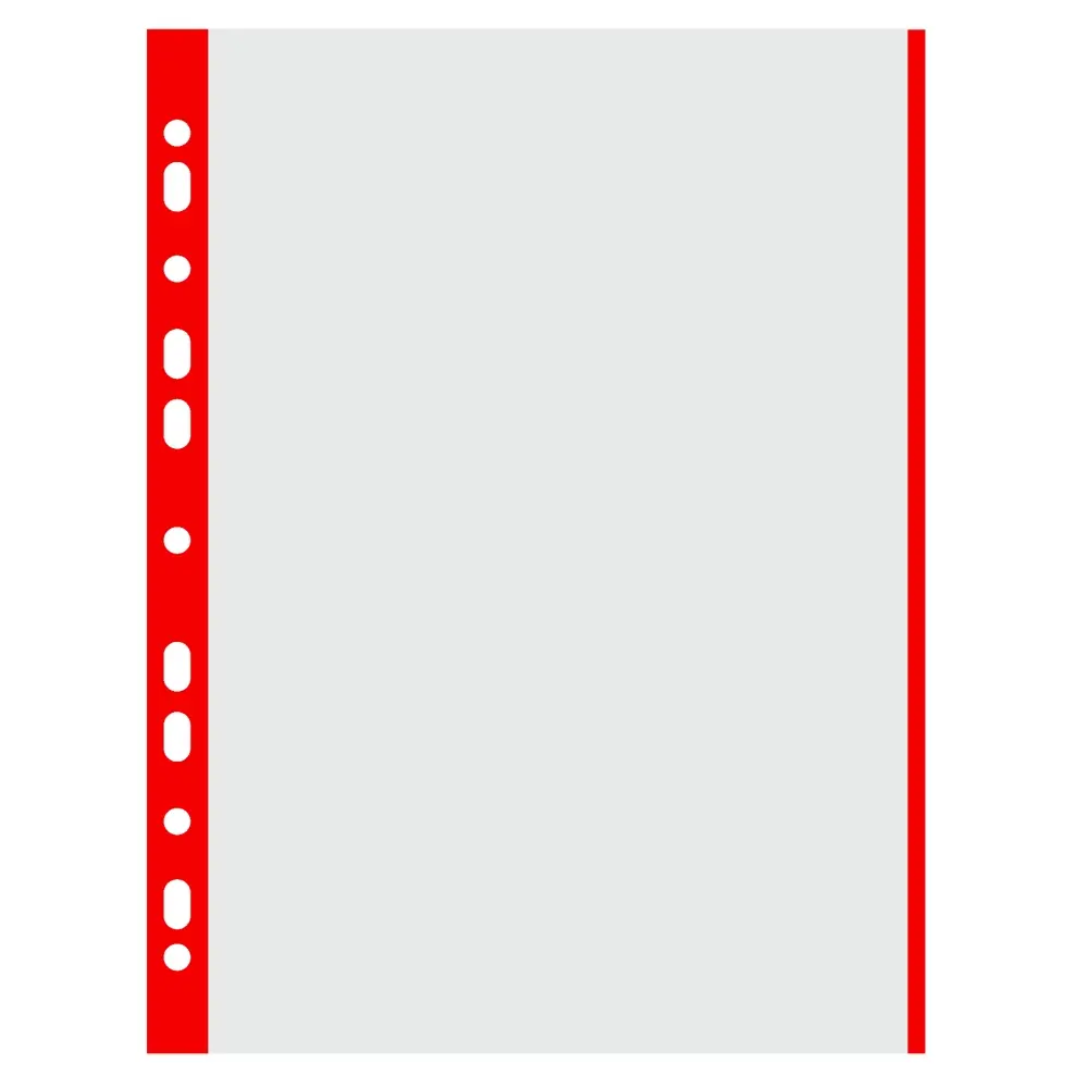 DONAU prospektový obal, A4, matný, PP, 40 μm, 100 ks, červený