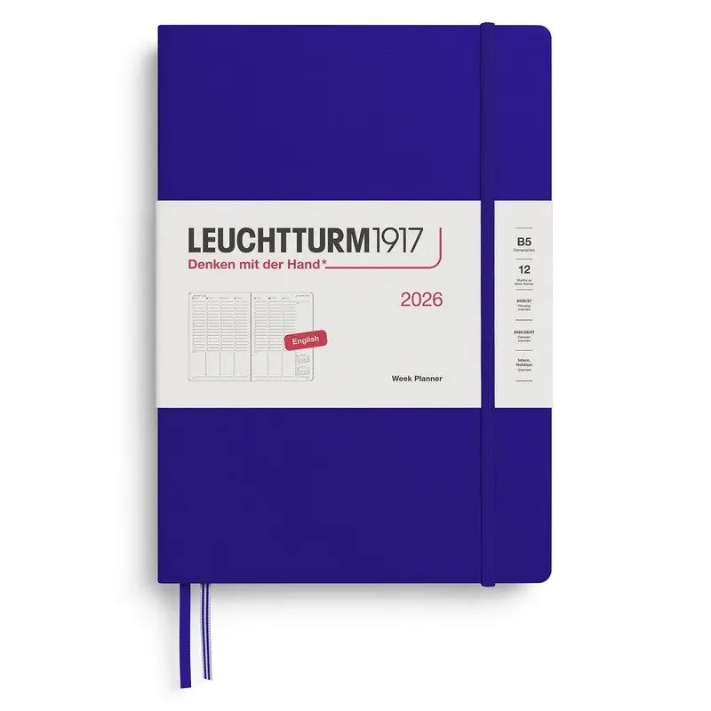 Week Planner 2026 Composition (B5) Ink