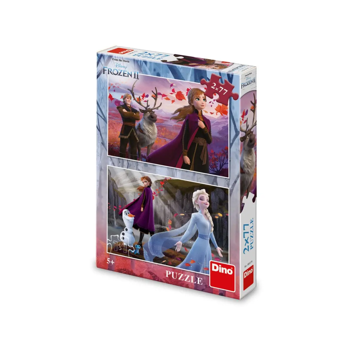 Frozen II 2x77 - puzzle z kategorie Disney