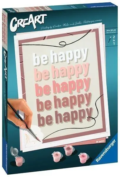 CreArt 235445 Buď šťastný: Be happy