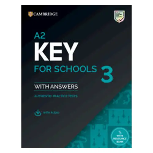 A2 Key for Schools 3 SB w/ Answers w/ Audio w/ Resource Bank