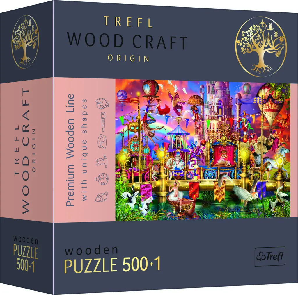 Trefl Wood Craft Origin Puzzle Kouzelný svět 501 dílků - Tolo