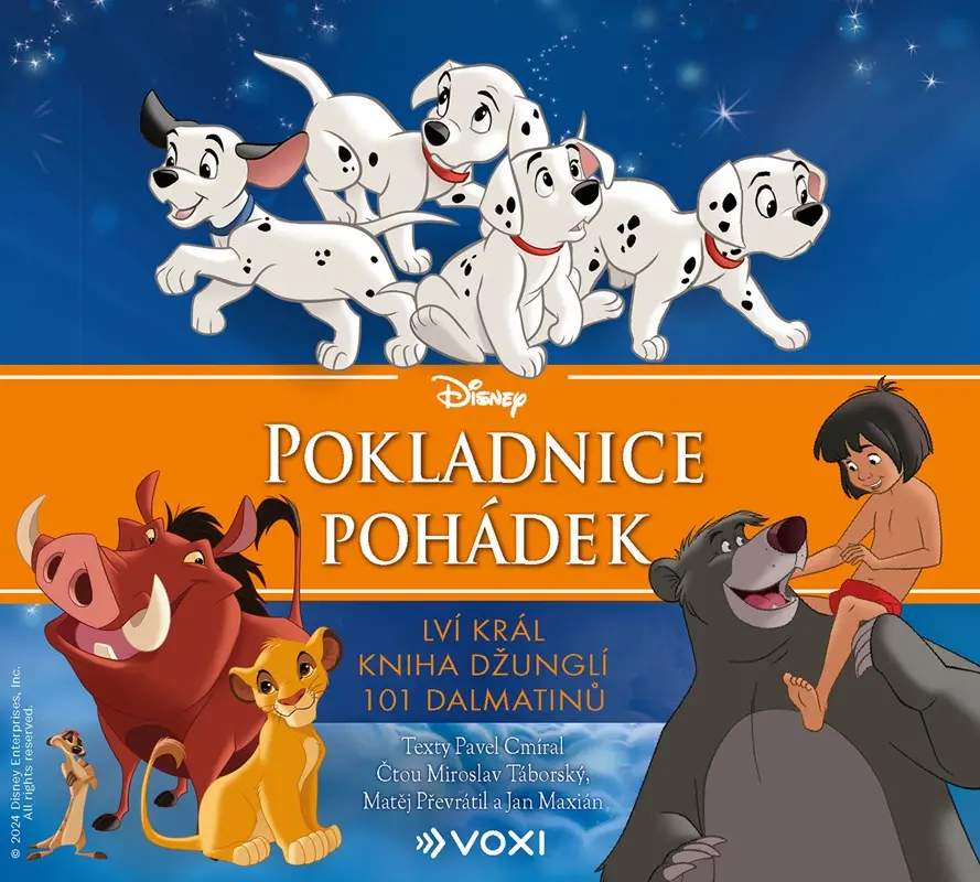 Pokladnice pohádek: Lví král, Kniha džunglí, 101 dalmatinů (audiokniha - čte Miroslav Táborský, Matěj Převrátil, Jan Maxián) - Pavel Cmíral