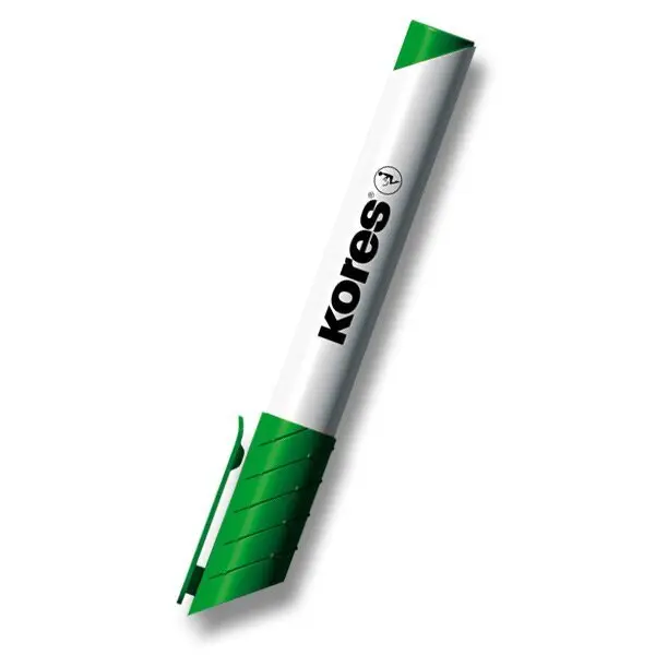 Popisovač K-MARKER na bílé tabule a flip charty, kulatý hrot 3 mm, zelen