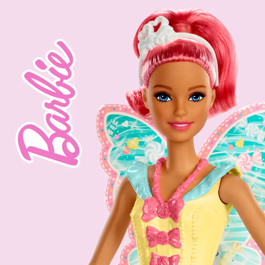 Carbotex Magický dětský froté ručník BARBIE MOTÝLÍ VÍLA, růžový, 30x30cm