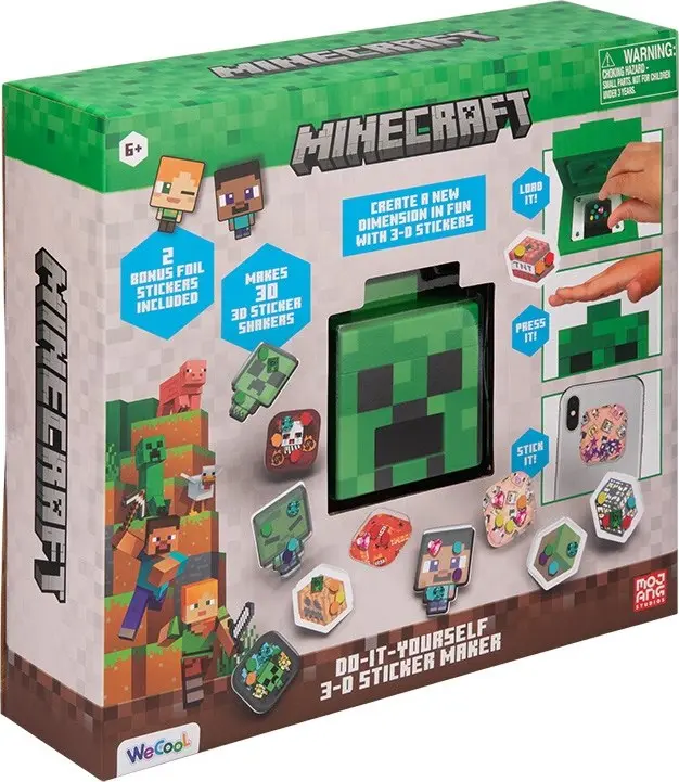 Minecraft 3D Sada na výrobu samolepek - Paladone