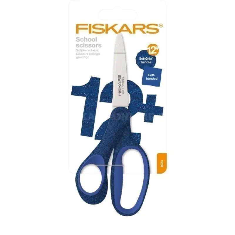 FISKARS - Dětské nůžky, pro leváky, délka 18 cm, modrá 1067862