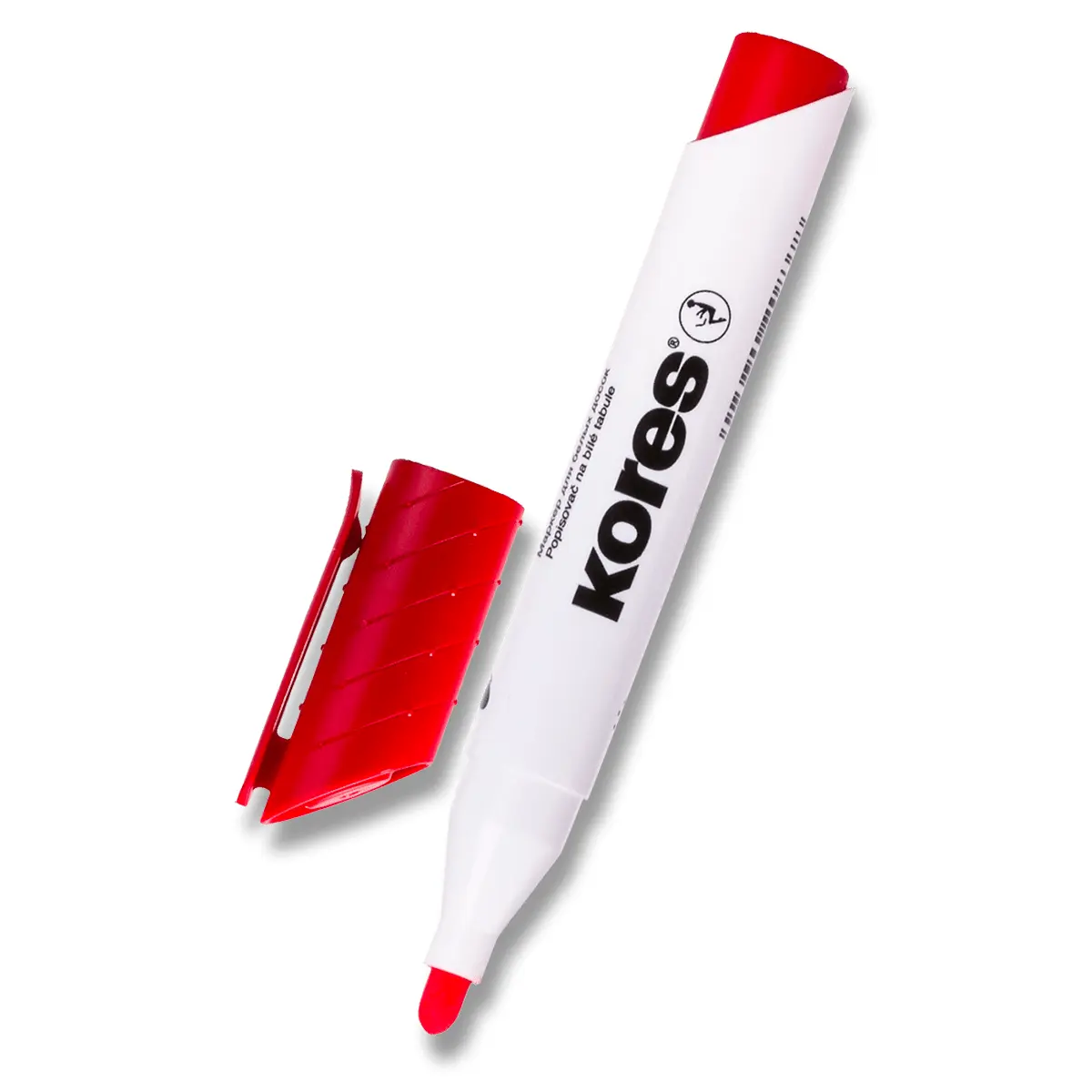 Popisovač K-MARKER na bílé tabule a flip charty, kulatý hrot 3 mm, červe