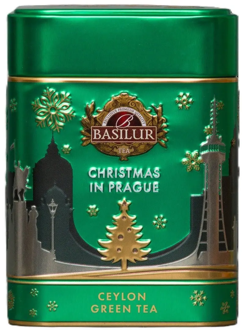 BASILUR Around the world christmas in Prague green zelený čaj 75 g