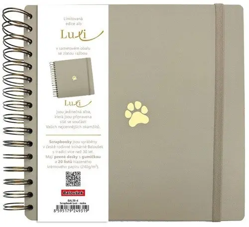 Scrapbook Luxi 210x210 - moka - Tlapička