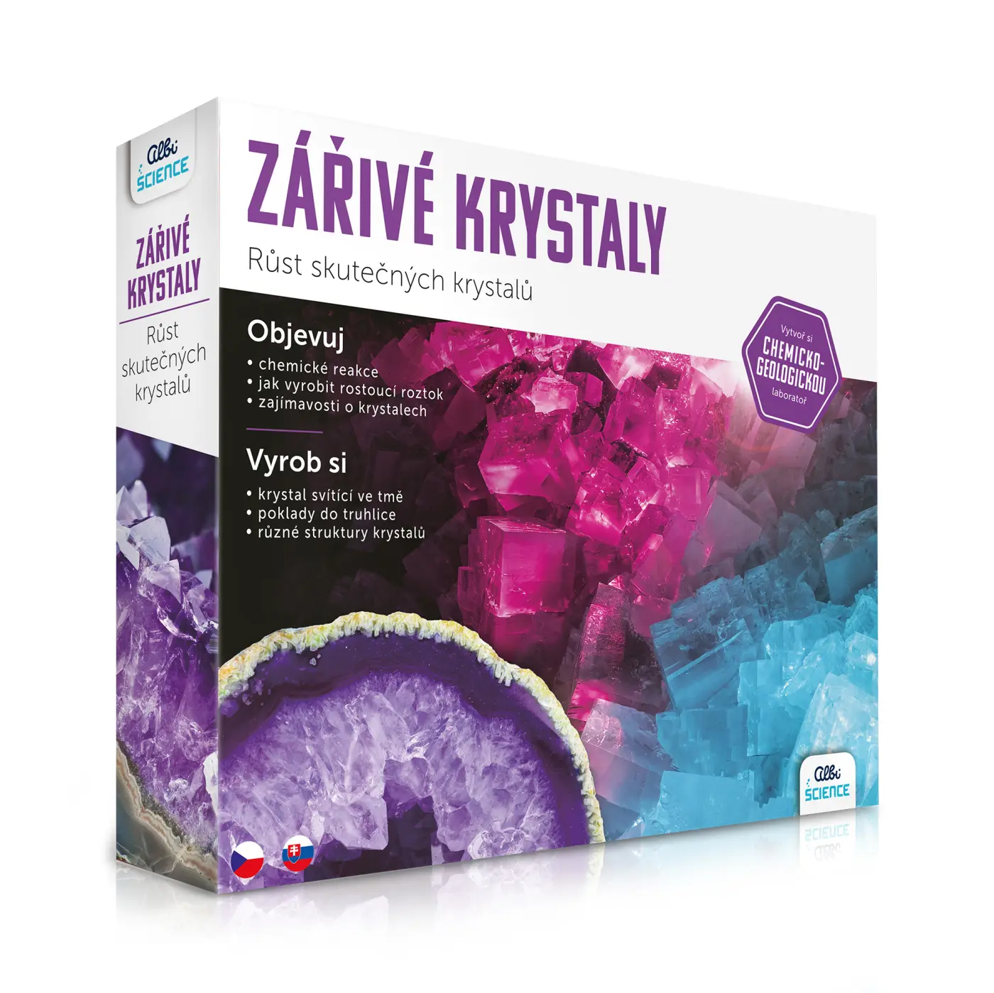 Zářivé krystaly - hra z kategorie Vzdelávacie hry